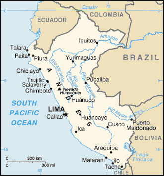 Peru government map